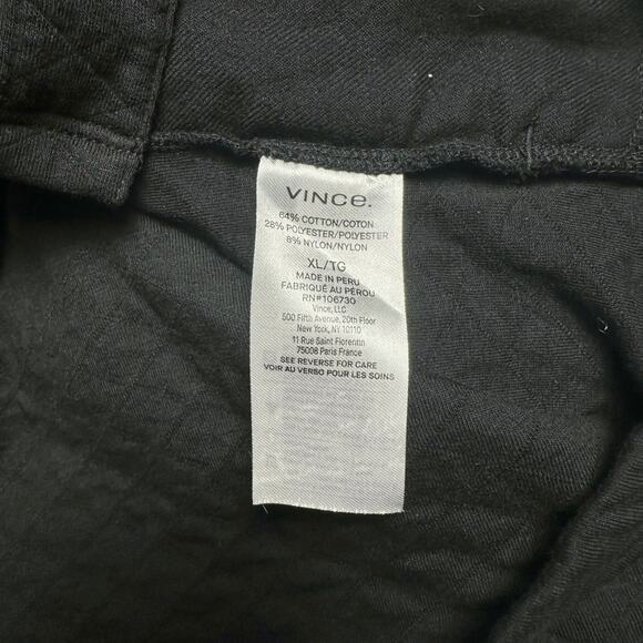 Vince. | Men | Quilted Double Knit Black Button Up Shirt Jacket | Size XL - Picture 10 of 16
